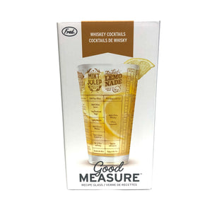 Fred Good Measure Whiskey Recipe Glass