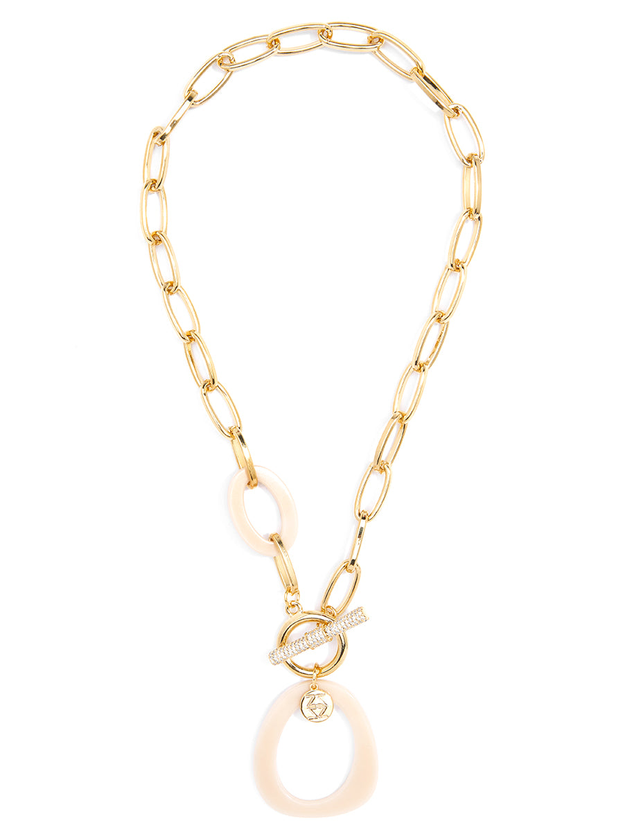 Resin Pendant Chain Necklace