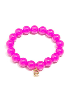 Glass Bead Stretch Bracelet