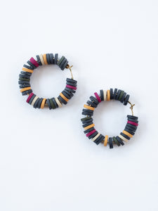 Heishi Hoop Earrings