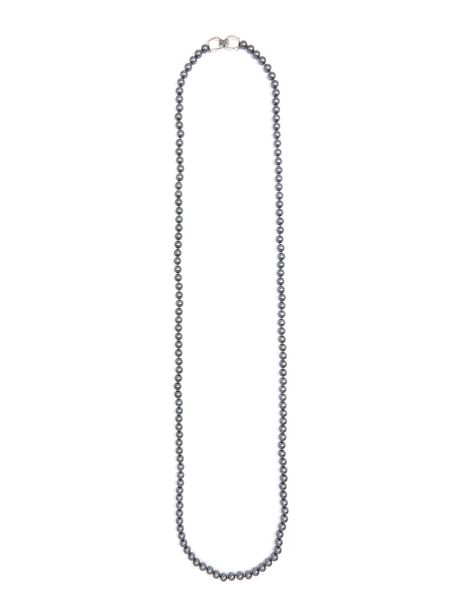 Faux pearl strand necklace