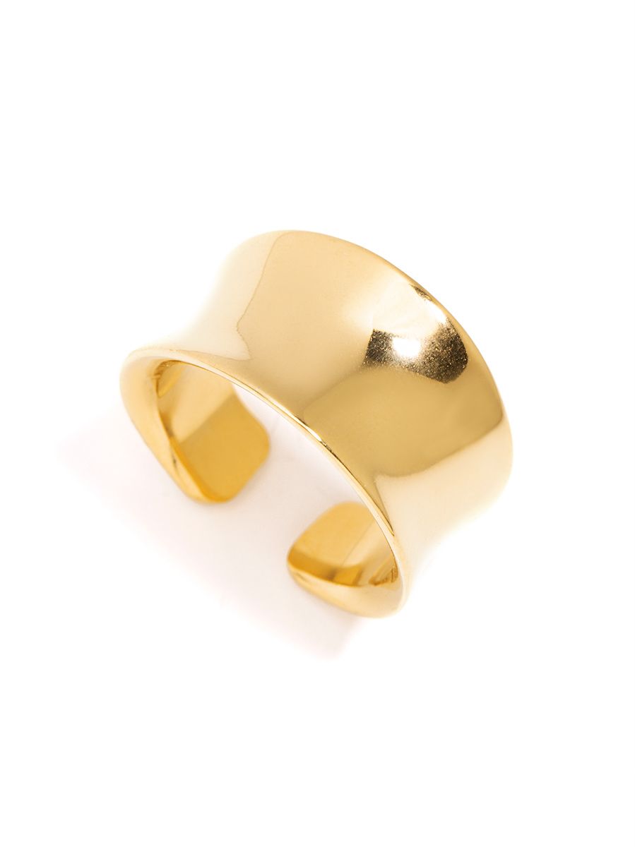 Concave Curved Band Ring