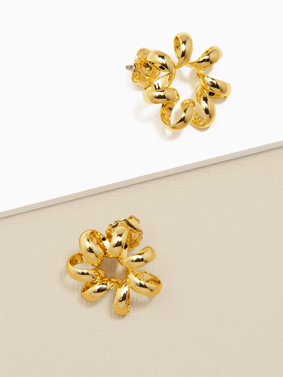 Front Coil Hoop Earrings